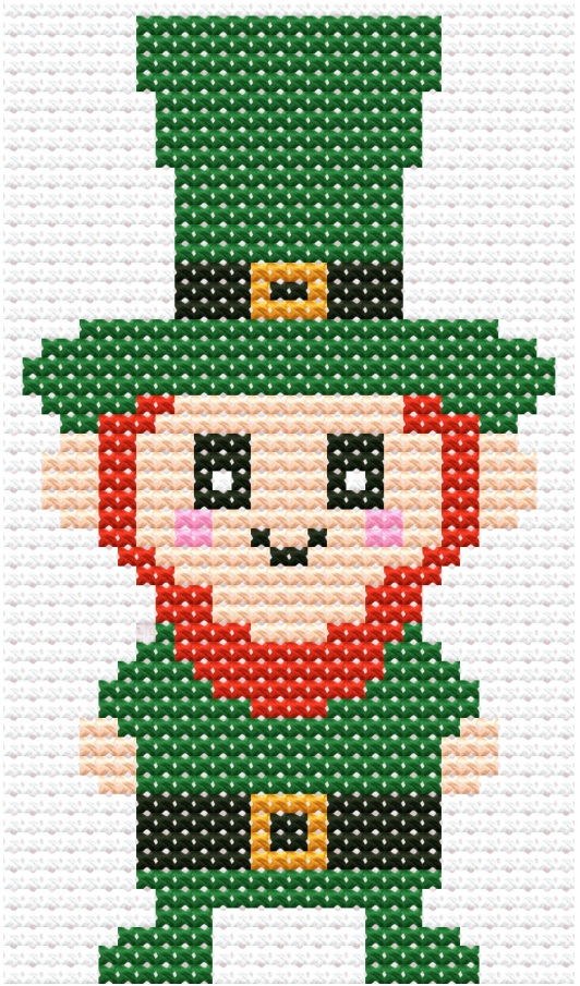 Lucky Leprechaun Cross-Stitch Kit – Festive St. Patrick’s Day Craft