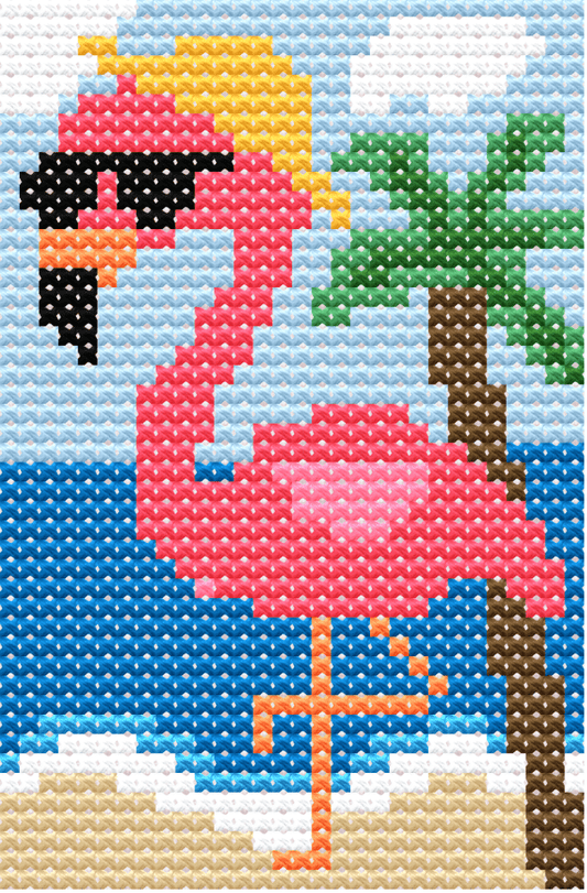 Fran the Flamingo - PDF Pattern - Jumpseat TherapyPTN - FRAN