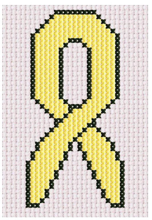 Yellow Ribbon - Pattern - Jumpseat TherapyPTN - YRBN