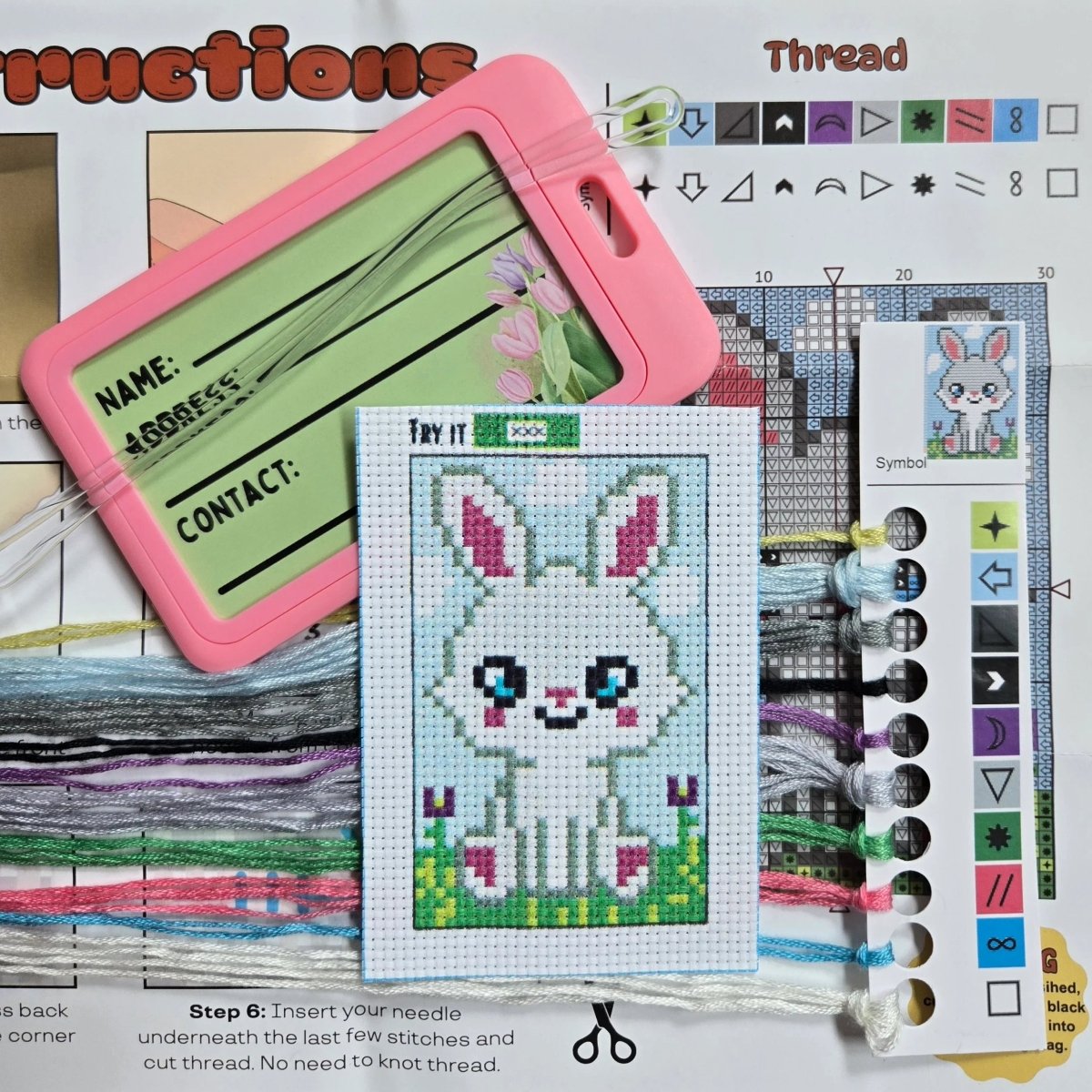 Roscoe the Rabbit - Jumpseat TherapyKT - ROS - PNK