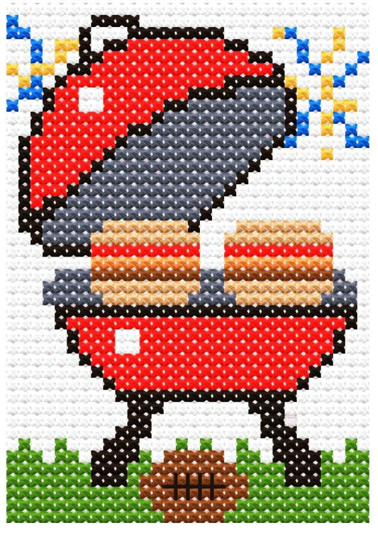 Free 4th of July Cross Stitch Pattern - Patriotic Independence Day Crafts - Jumpseat Therapy