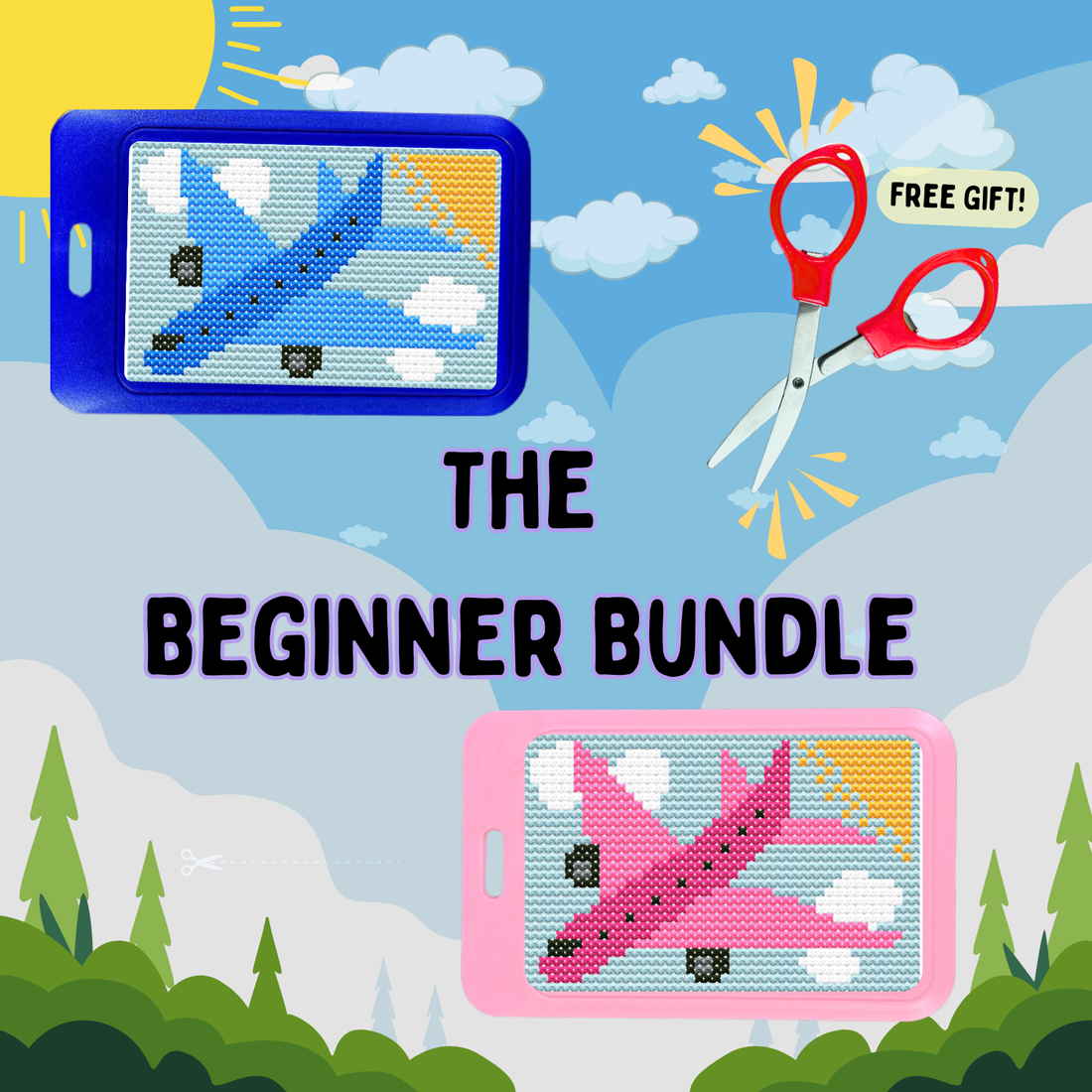 Beginner cross stitch kits with everything included