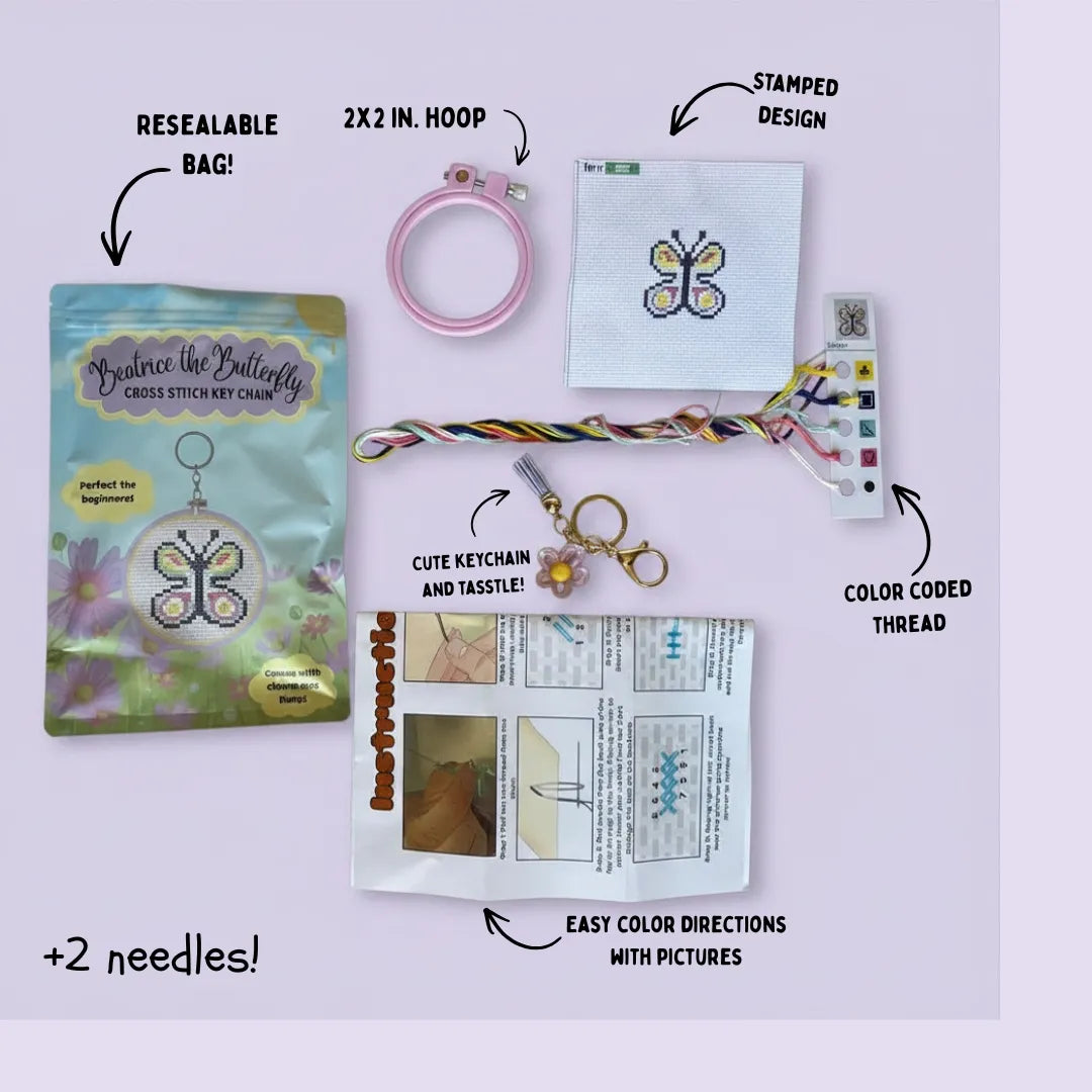 Beatrice the Butterfly Keychain Kit
