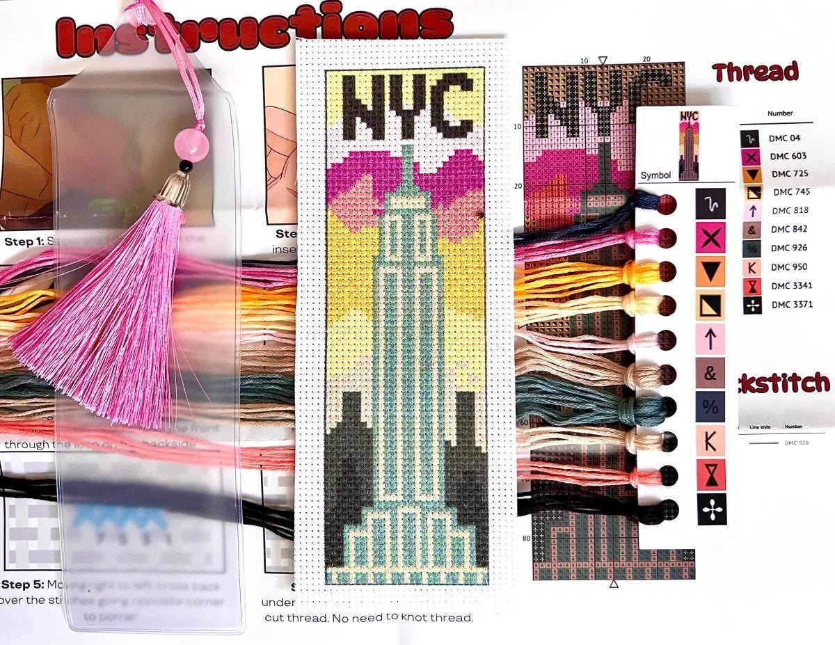 Empire State Building Bookmark - Jumpseat TherapyKT-BOOK-NYC-PNK