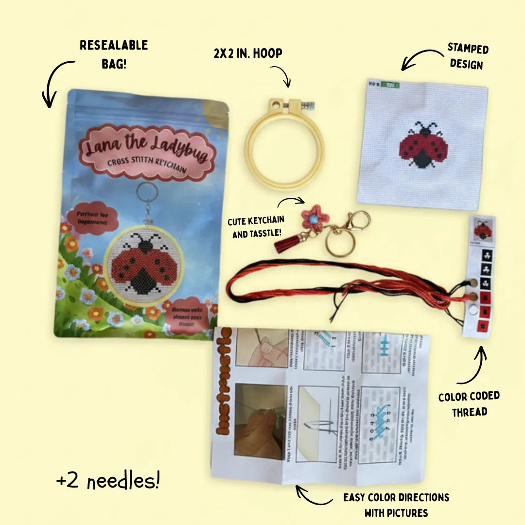 Lana the Ladybug Keychain Kit