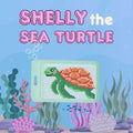 Cross-stitch kit for 'Shelly the Sea Turtle' with underwater-themed background