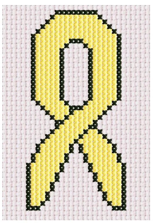 Yellow Ribbon - Pattern - Jumpseat TherapyPTN-YRBN